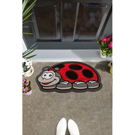 Giz Home İtalyan Sempatik Kapı Paspası 40X68 Uğur Böceği