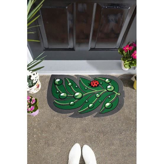 Giz Home İtalyan Sempatik Kapı Paspası 40X68 Yaprak