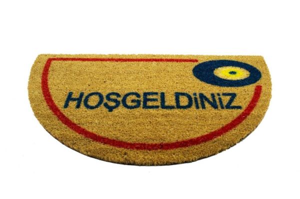 Giz Home Koko Kapı Paspası 40X70 Yarımay Hoşgeldin Nazar Boncuğu