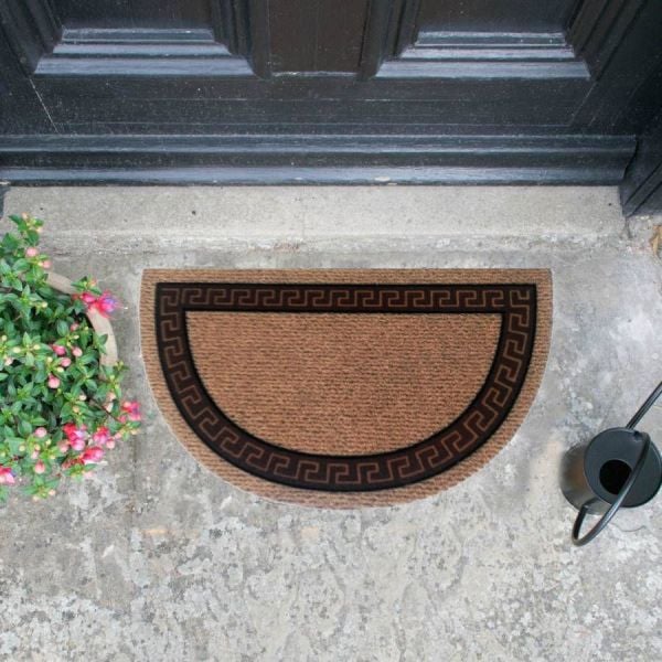 Giz Home İtalyan Kokardo Kapı Paspası 40X70 Y.Ay Kahve Bordür