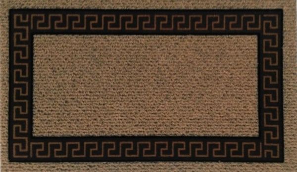 Giz Home İtalyan Kokardo Kapı Paspası 40X70 Kahve Bordür