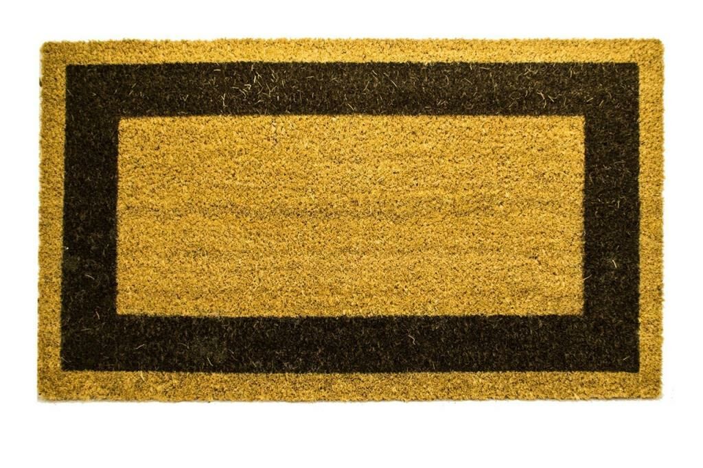 Giz Home Koko Kapı Paspası 40X70 Bej Kahve Çerçeveli