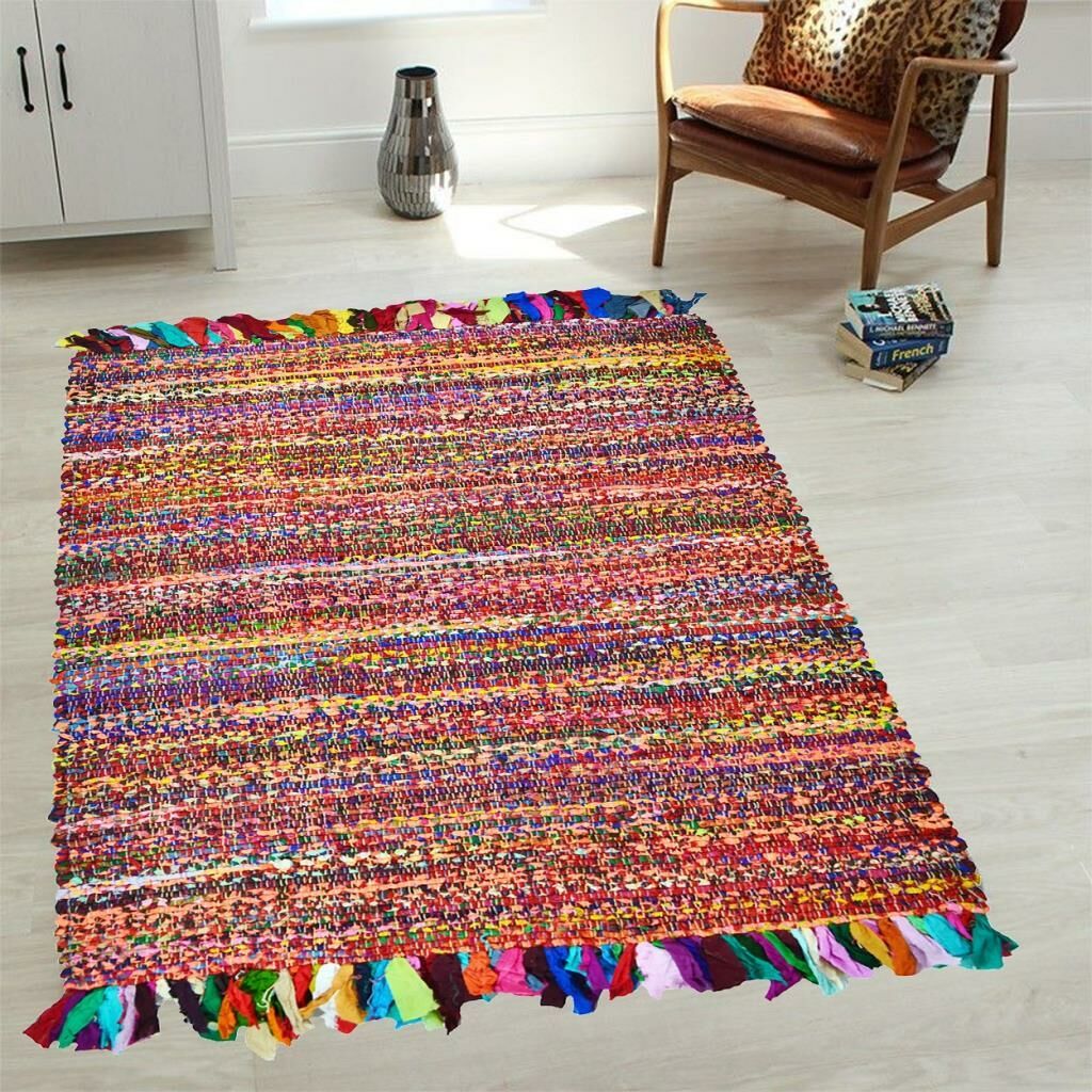 Giz Home Bolero Jüt Örgü Halı 120X180 D2-199 Dikdörtgen Püsküllü