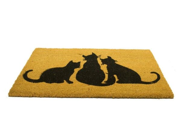 Giz Home Koko Kapı Paspası 40X70 Üç Kedi