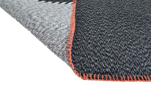 Giz Home Molly Çift Taraflı Kilim Ml14 Gri Çizgili