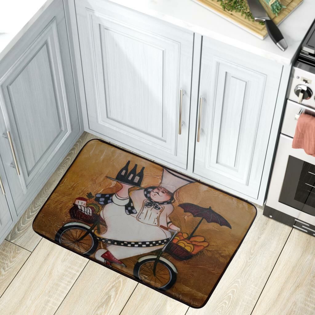 Giz Home Comfort Mat Mutfak Paspası 45X75  Bisikletli Ahçi