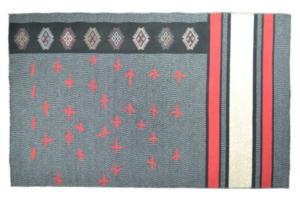 Giz Home Molly Çift Taraflı Kilim Ml12 Kırmızı Motifli