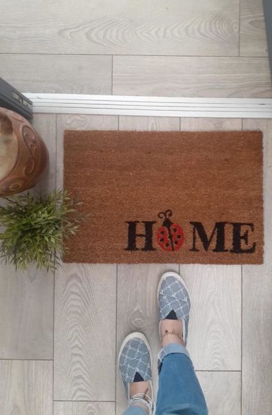 Giz Home Koko Kapı Paspası 40X60 Uğur Böceği Home