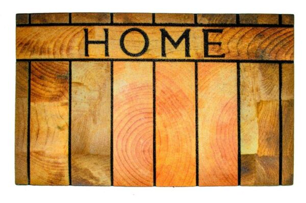 Giz Home Mozaik Kapı Paspası 45X75 Ahşap Home