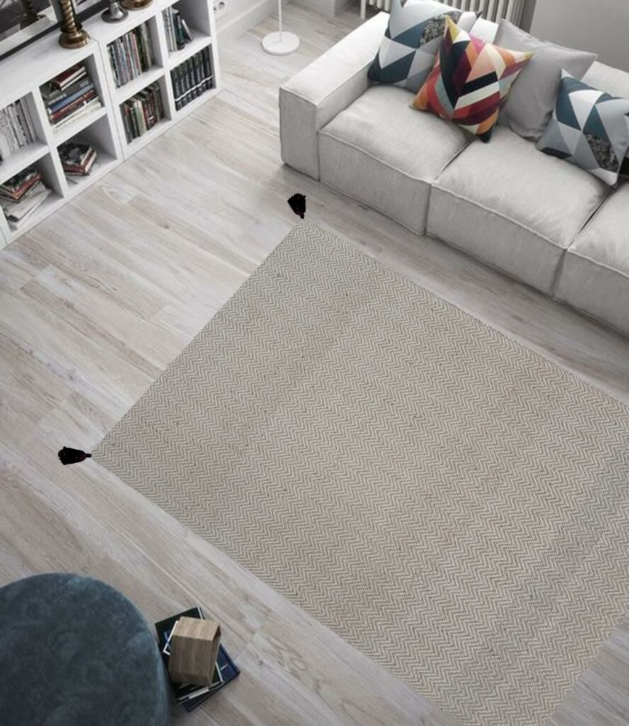 Giz Home Pata Naturel Jut Halı DL 014 140X200