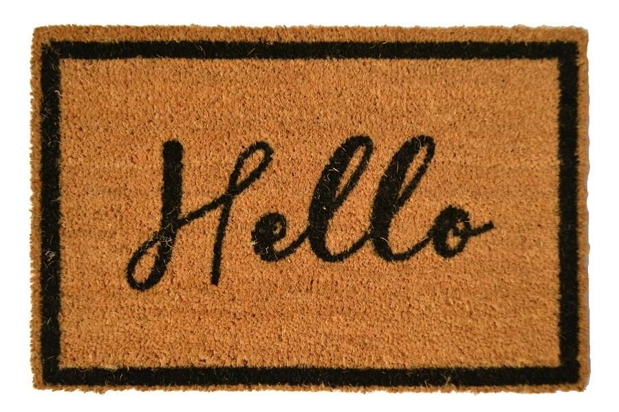 Giz Home Koko Kapı Paspası 40X60 Çerçeveli Hello