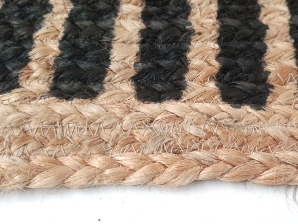 Giz Home Bolero Natural Jüt Halı X08-09 Black