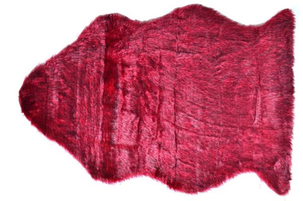 Giz Home Alaska Peluş Post Halı 100X150 Kırmızı Kırçıllı