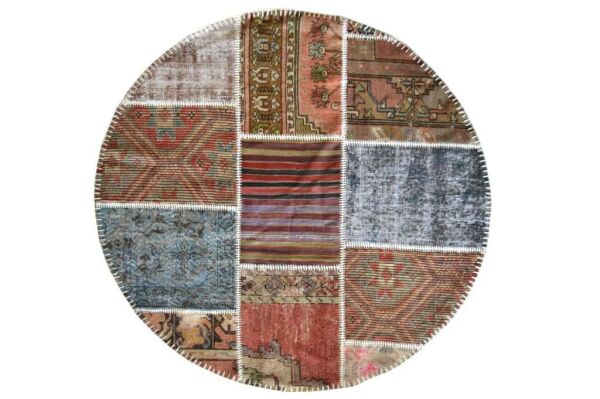 Giz Home Anadolu Patchwork El Örgüsü Halı 150X150