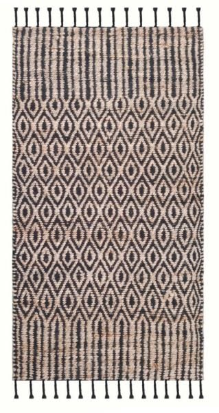 Giz Home Etna Natural Jüt Halı  ET111-112 Black