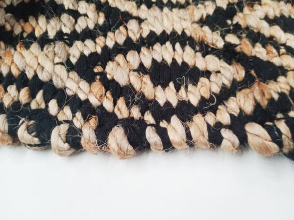 Giz Home Etna Natural Jüt Halı  ET111-112 Black
