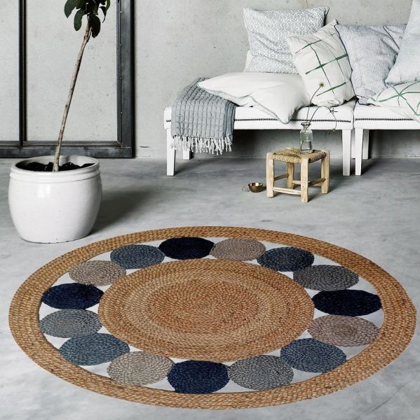 Giz Home Bolero Jut Örgü Halı G06 90X90