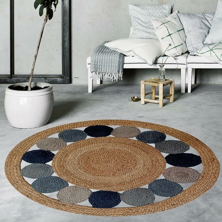 Giz Home Bolero Jut Örgü Halı G07 120X120