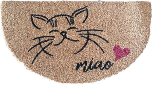 Giz Home Koko Kapı Paspası 35X60 Miao Kedi