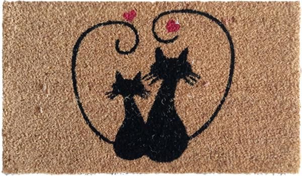 Giz Home Koko Kapı Paspası 35X60 Kuyruklu Kedi