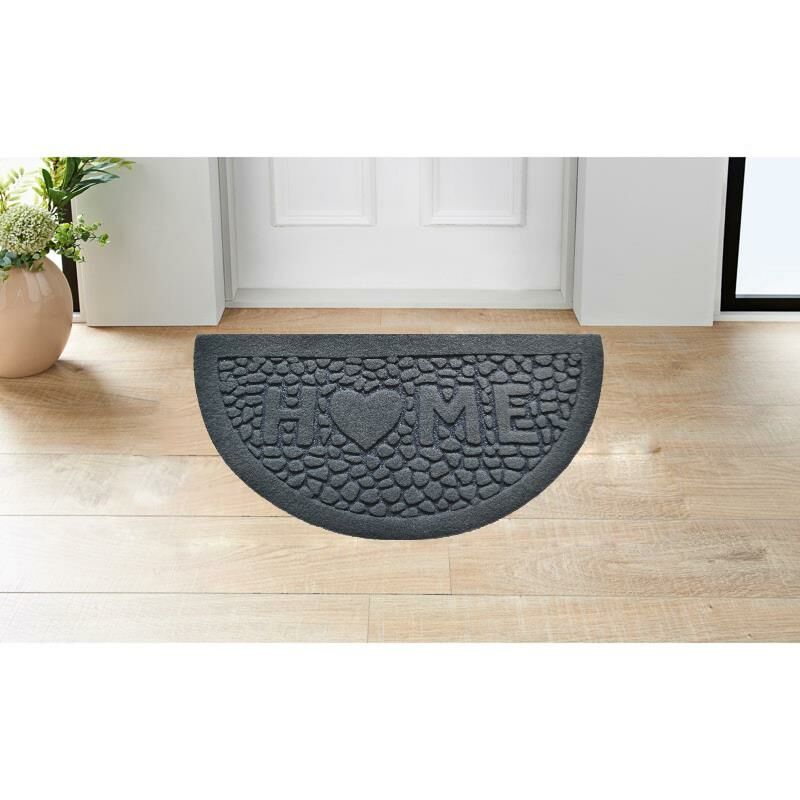 Giz Home Parga Yarımay Kapı Paspası 40X75 Mavi Taş Home