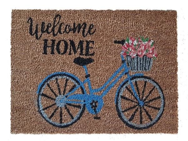 Giz Home Koko Kapı Paspası 40X60 Welcome Bisiklet