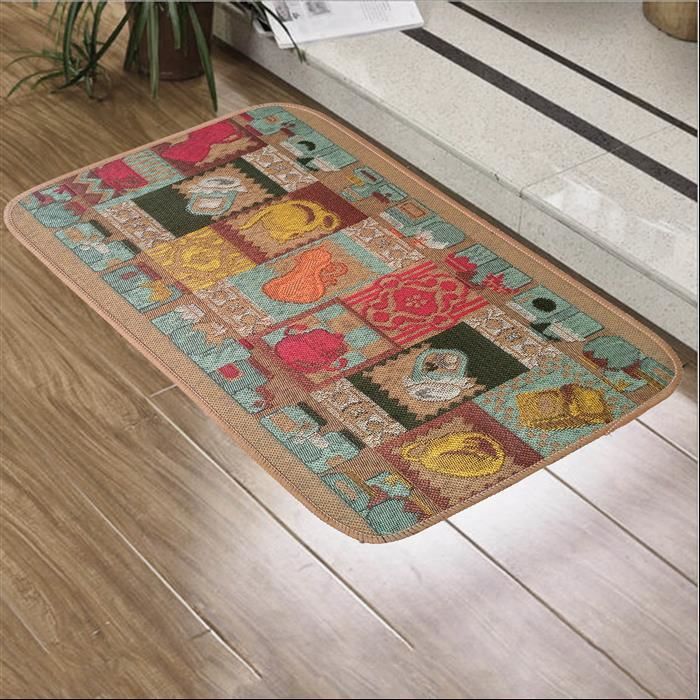 Giz Home Tapetto Mutfak Paspası 50X80 Bej Vazolar