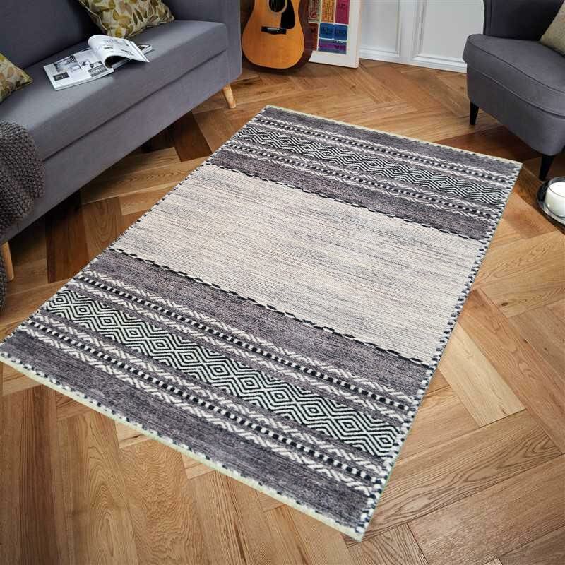 Giz Home Armas Halı Brown Line