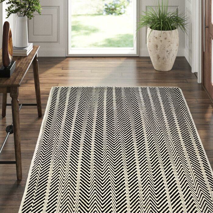 Giz Home Dove Pamuklu Halı Siyah 05 120X180