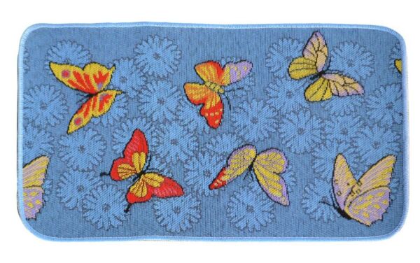 Giz Home Tapetto Paspas 50X80 Mavi Kelebek