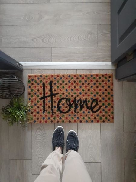 Giz Home Koko Kapı Paspası 40X70 Renkli Benekli Home