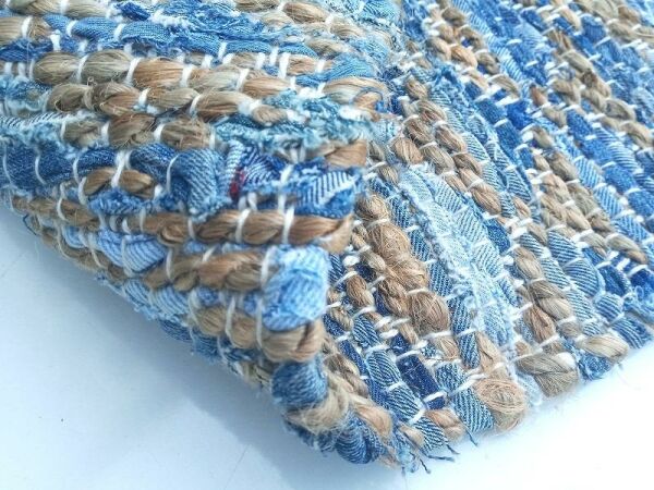 Giz Home Etna Natural Jüt Halı ET119 Denim 120X180