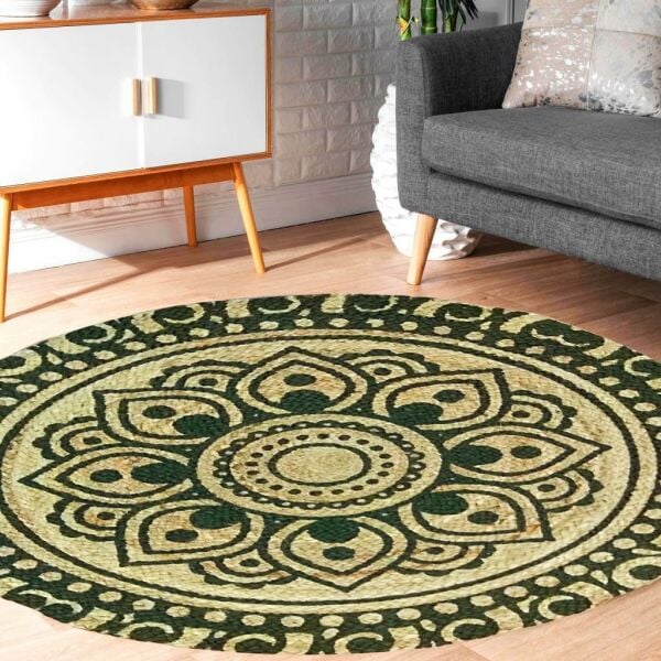 Giz Home Bolero Jüt Örgü Halı P10 120X120 Cm