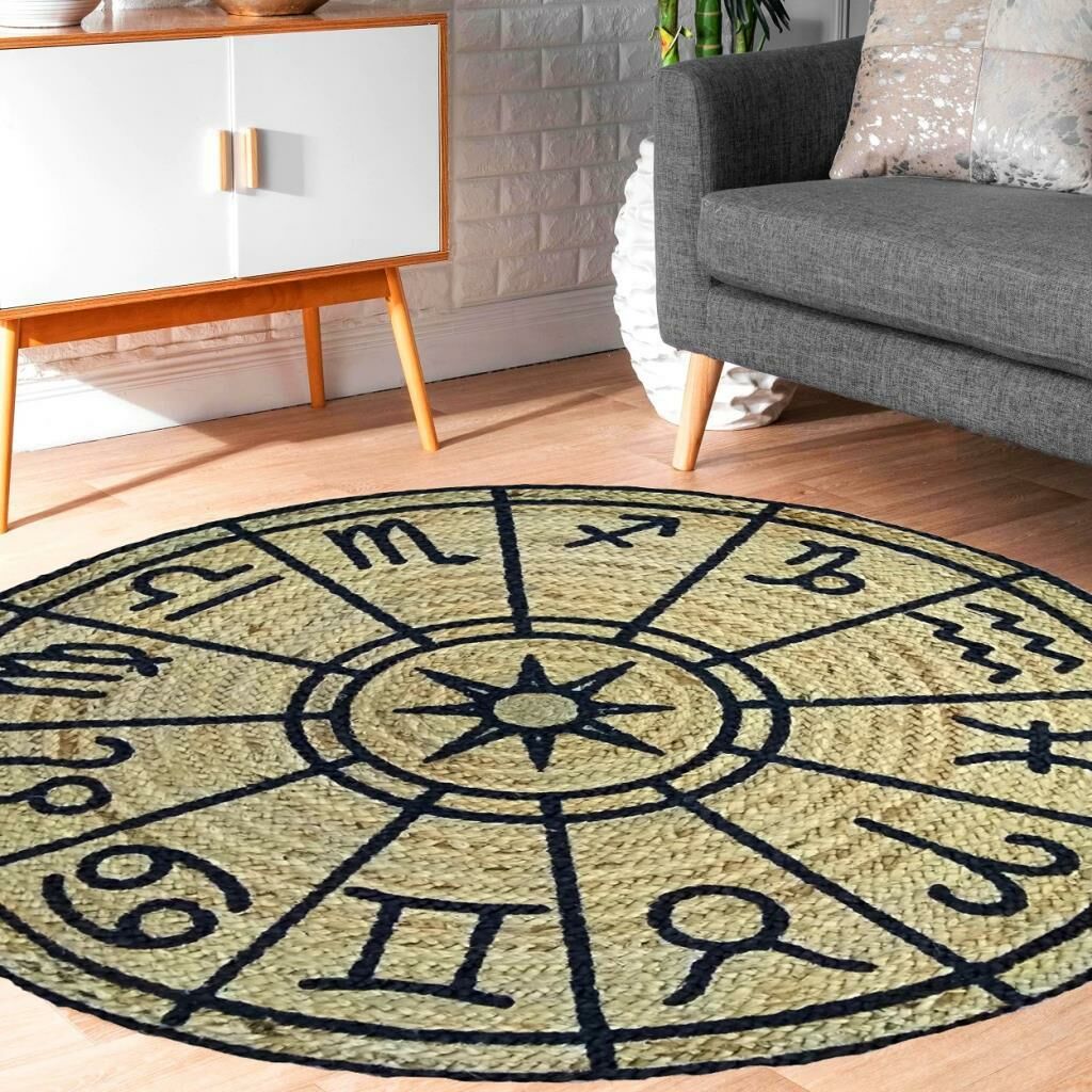 Giz Home Bolero Jüt Örgü Halı P11 90X90 Cm