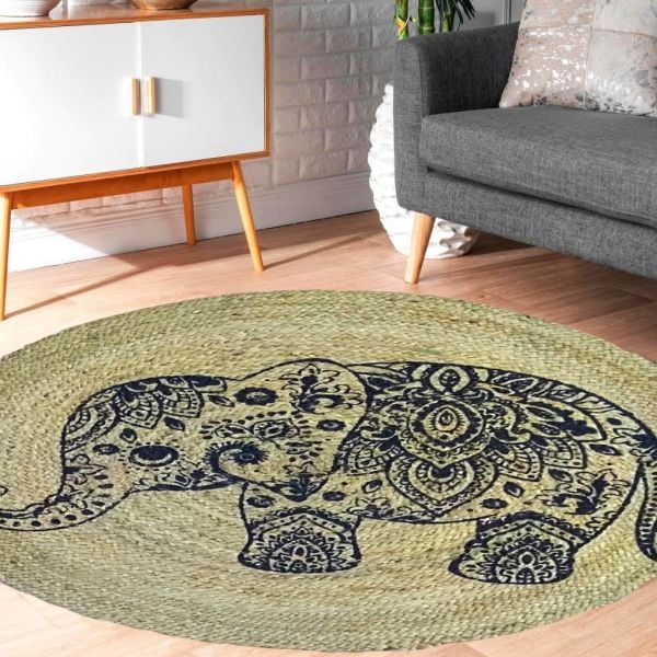 Giz Home Bolero Jüt Örgü Halı P13 90X90 Cm