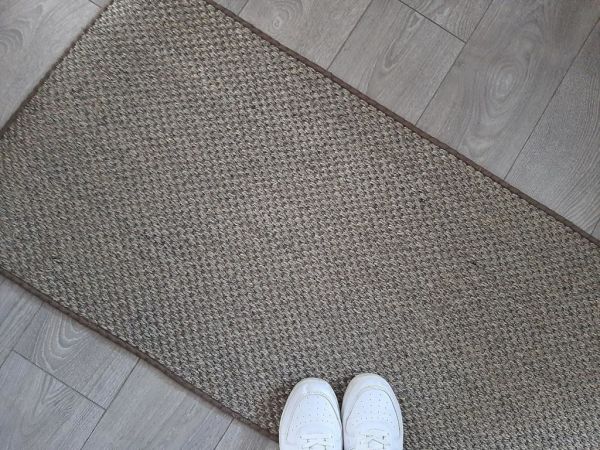 Giz Home Sisal Mat Jüt Halı 60X120 Koyu Kahve
