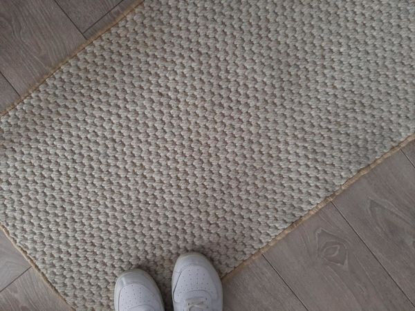 Giz Home Sisal Mat Jüt Halı 60X120 Krem
