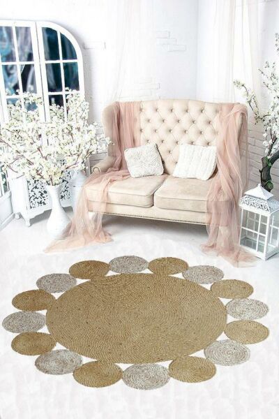 Giz Home June Jüt Halı 120X120 JN104
