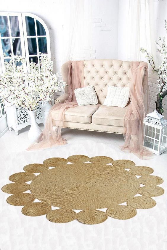 Giz Home June Jüt Halı 120X120 JN106