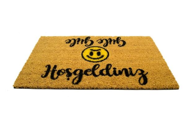 Giz Home Koko Kapı Paspası 40X60 Hoşgeldiniz-Gülegüle