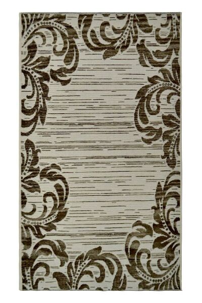 Giz Home Lana Yün Halı 5006 Krem Kahve