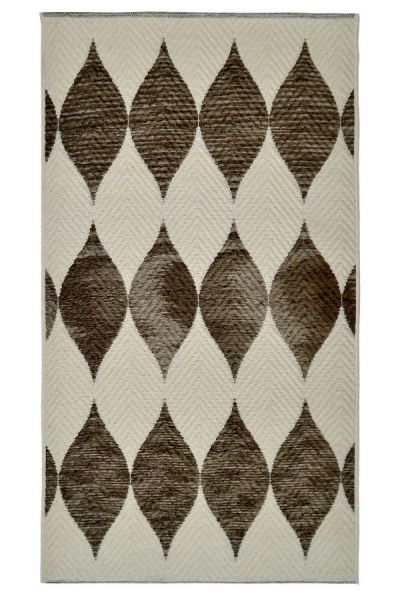 Giz Home Lana Yün Halı 2160 Krem Kahve