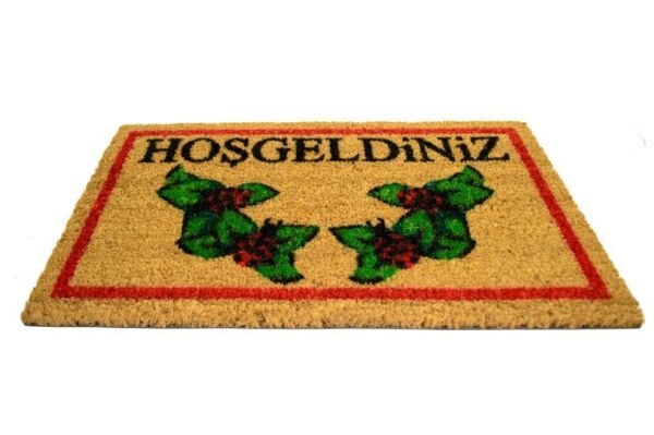 Giz Home Koko Kapı Paspası 40X60 Hoşgeldiniz Uğur Böceği