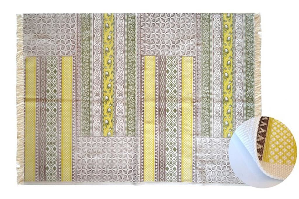 Giz Home Etnik Pamuklu Kilim 120X180 Sarı