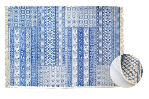 Giz Home Etnik Pamuklu Kilim 120X180 Mavi